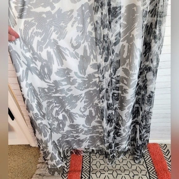 HAILEY by ADRIANNA PAPPELL FLORAL BEADED DROP WAIST MAXI DRESS, SZ 6 - Picture 3 of 15